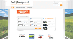Desktop Screenshot of bedrijfswagen.nl