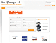 Tablet Screenshot of bedrijfswagen.nl
